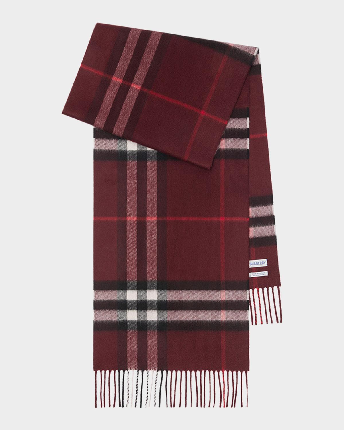 Burberry Men's Cashmere Giant Check Scarf