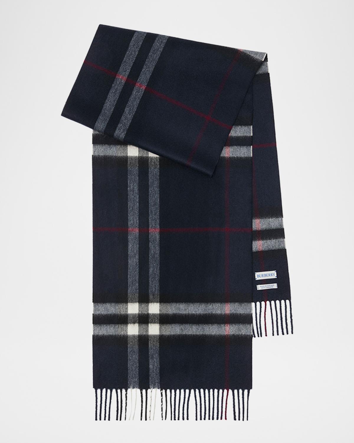 Burberry Men's Cashmere Giant Check Scarf