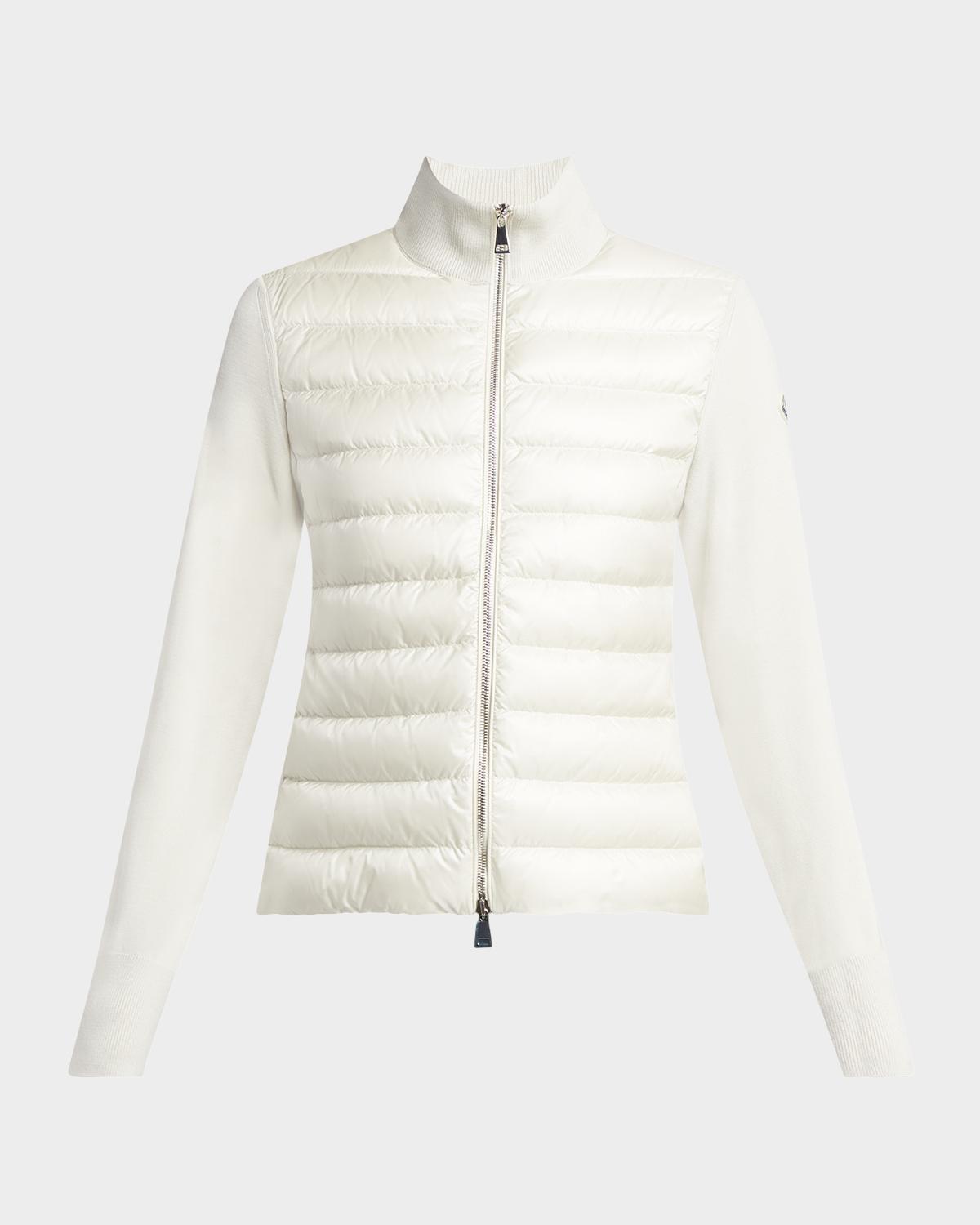 Moncler Combo Down Short Cardigan