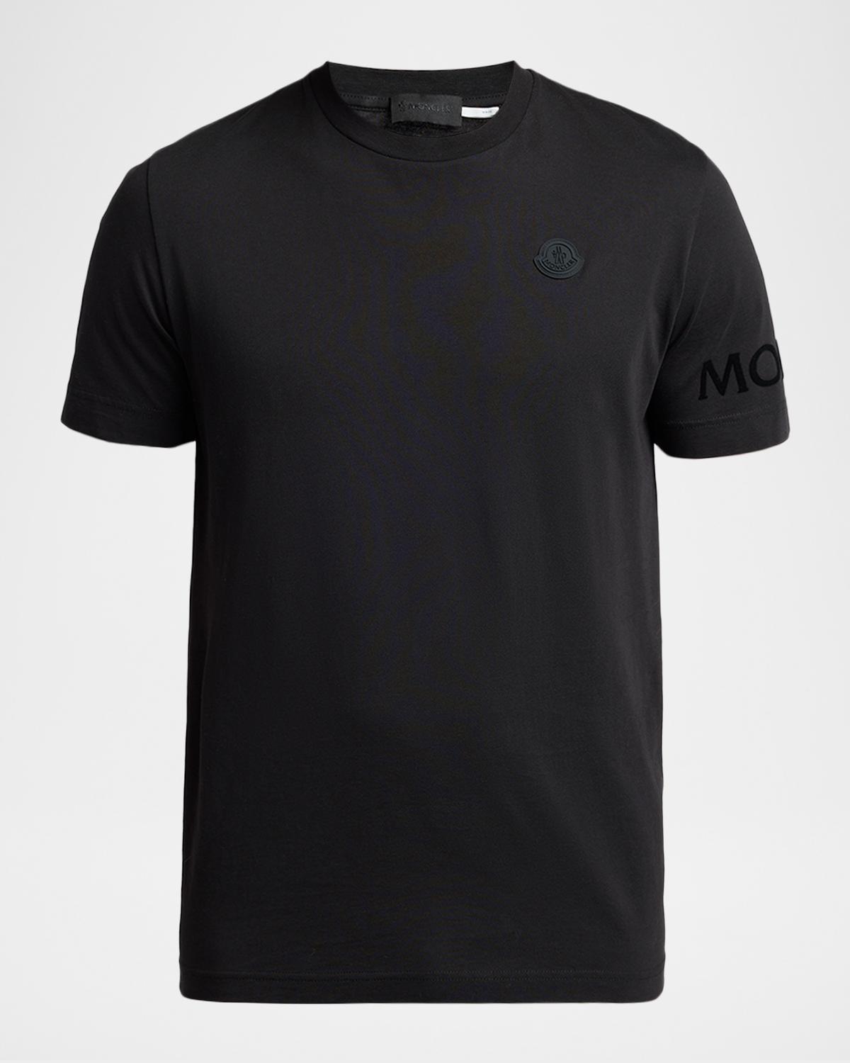 Moncler Men's Washed Cotton Logo T-Shirt