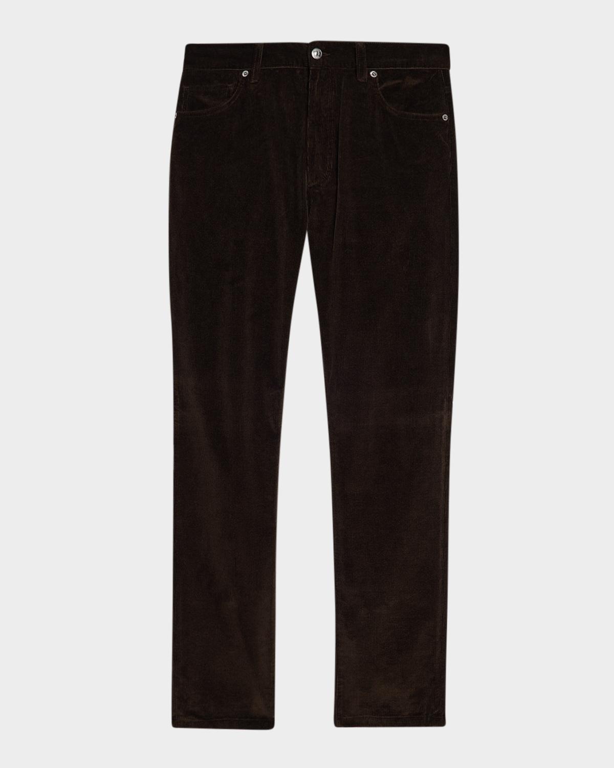 ZEGNA Men's Cashco Corduroy Slim Five-Pocket Pants