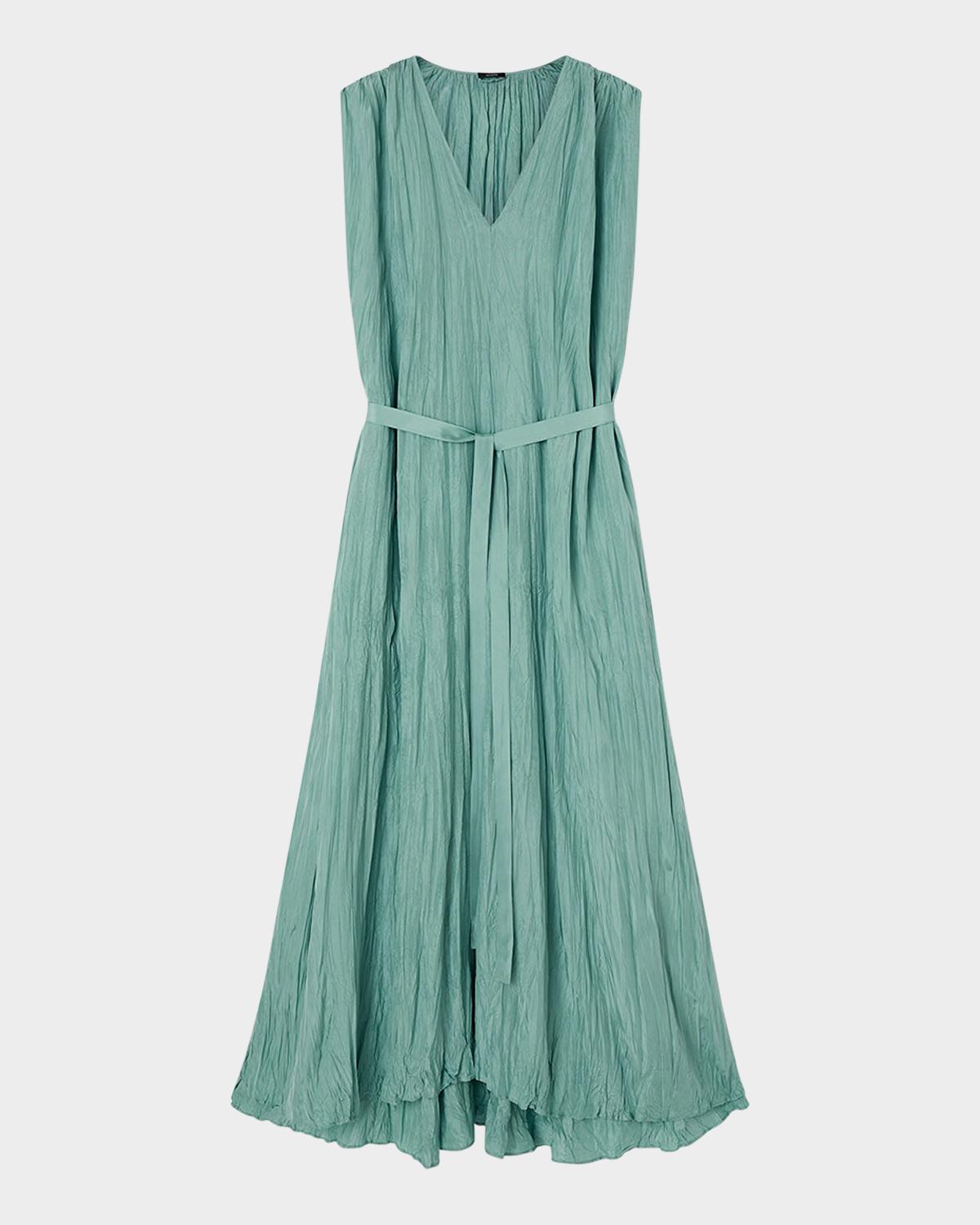 Joseph Martini Crinkled Habotai Silk Maxi Dress