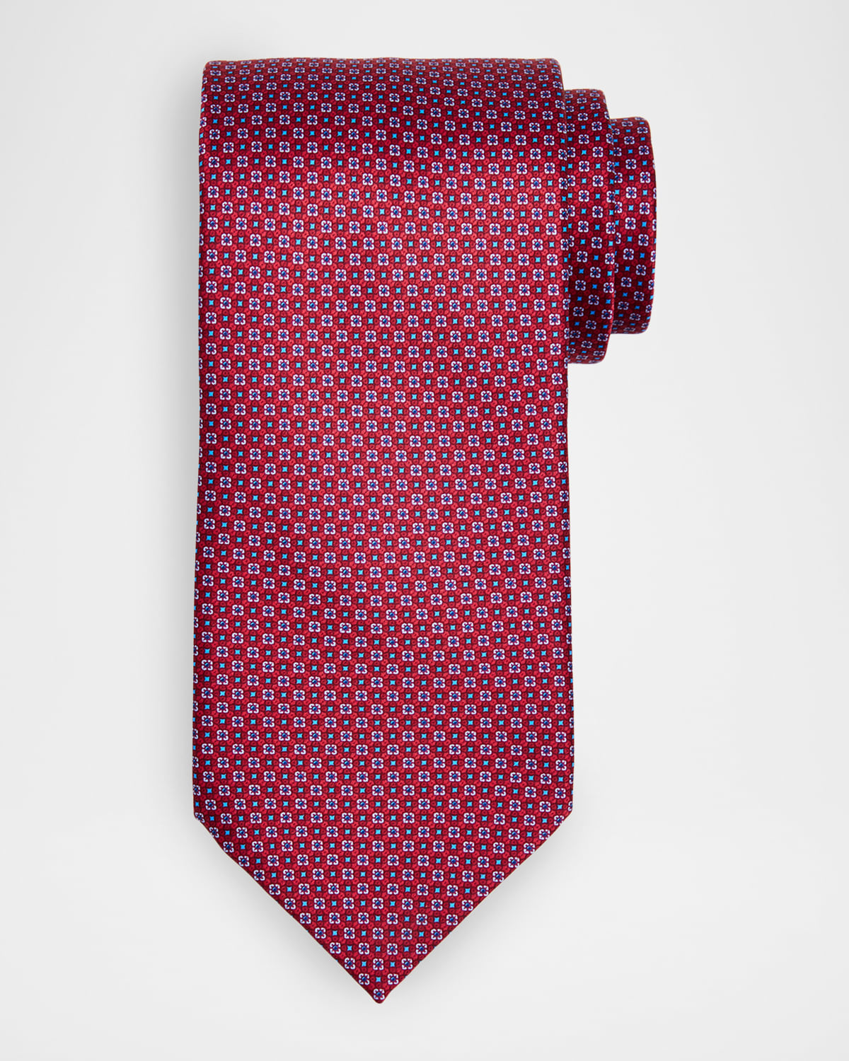 Stefano Ricci Men 's Connected Geo Floral Silk Tie | Thumbnail 4 Stefano Ricci Men 's Connected Geo Floral Silk Tie | Thumbnail 4