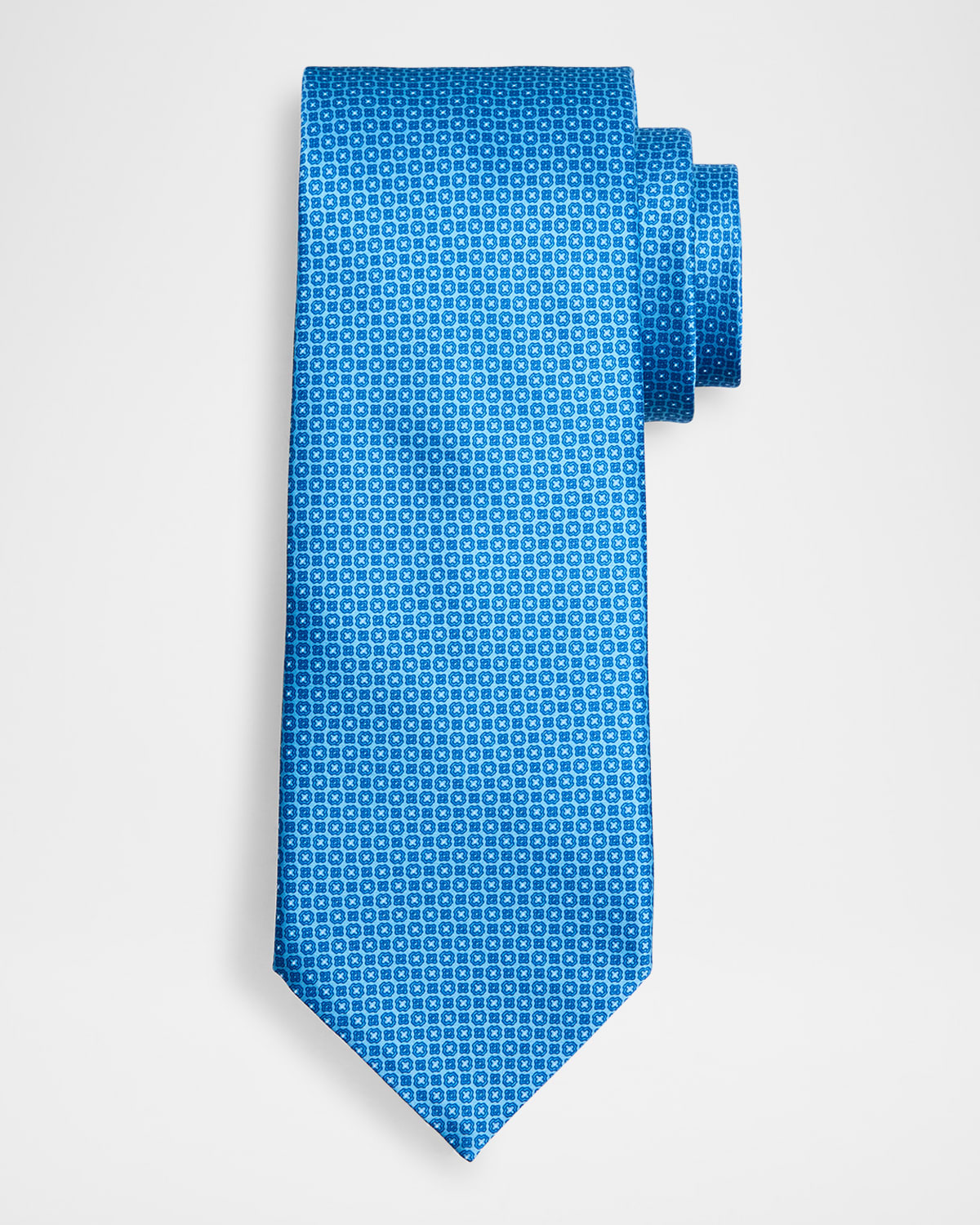 Stefano Ricci Men 's Micro-Geometric Silk Tie | Thumbnail 4