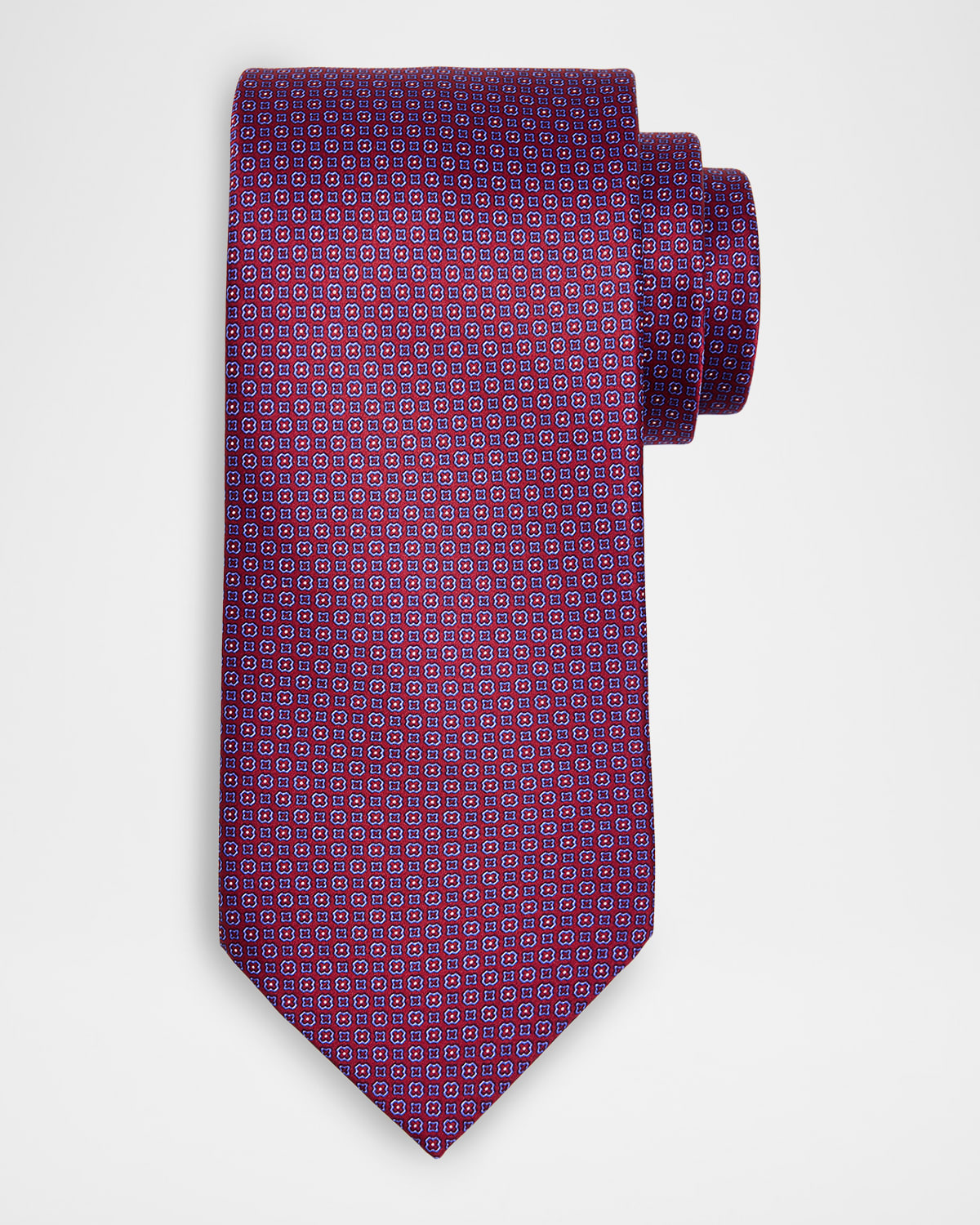 Stefano Ricci Men 's Micro-Geometric Silk Tie | Thumbnail 4
