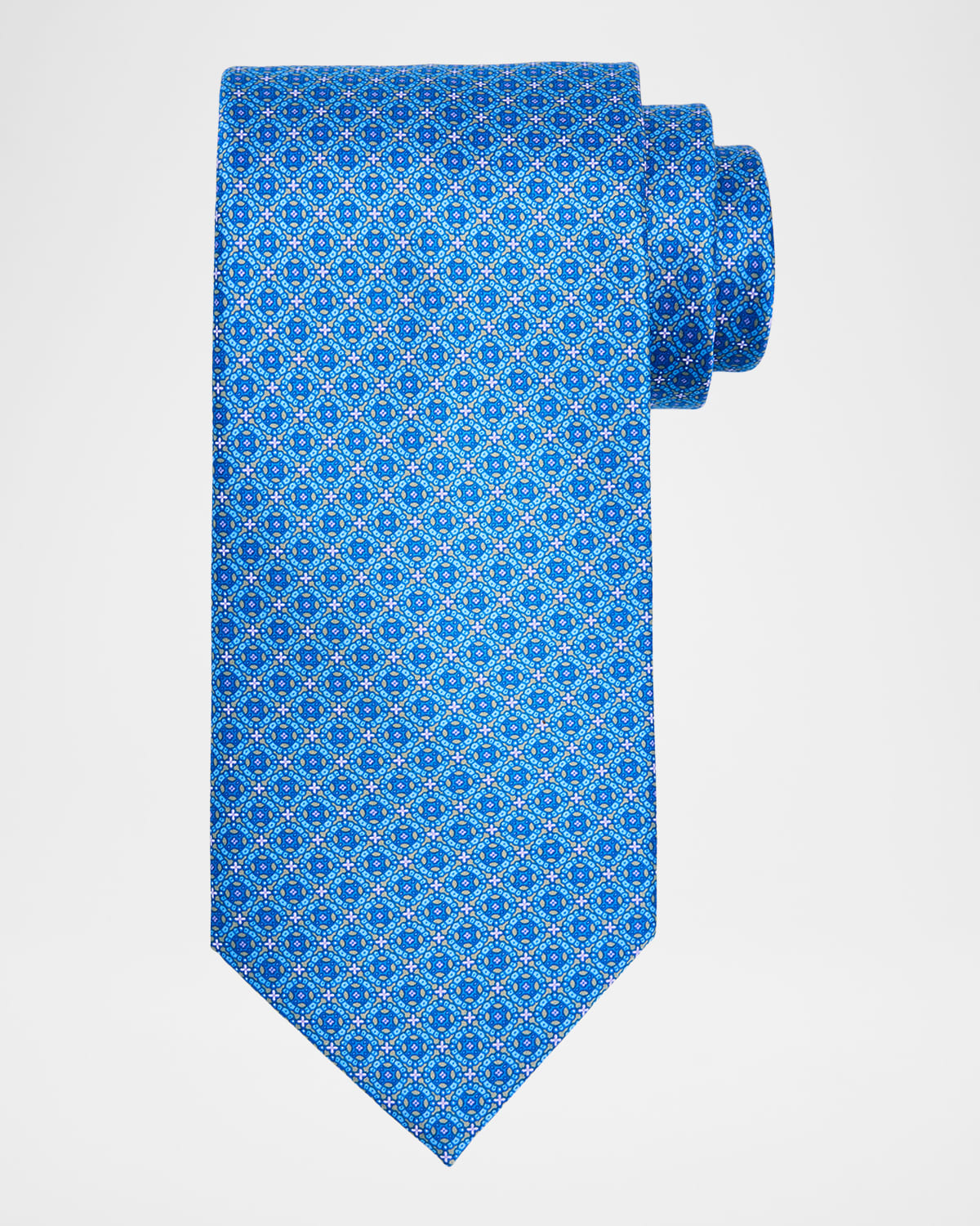 Stefano Ricci Men 's Petite Medallion Silk Tie | Thumbnail 4 Stefano Ricci Men 's Petite Medallion Silk Tie | Thumbnail 4