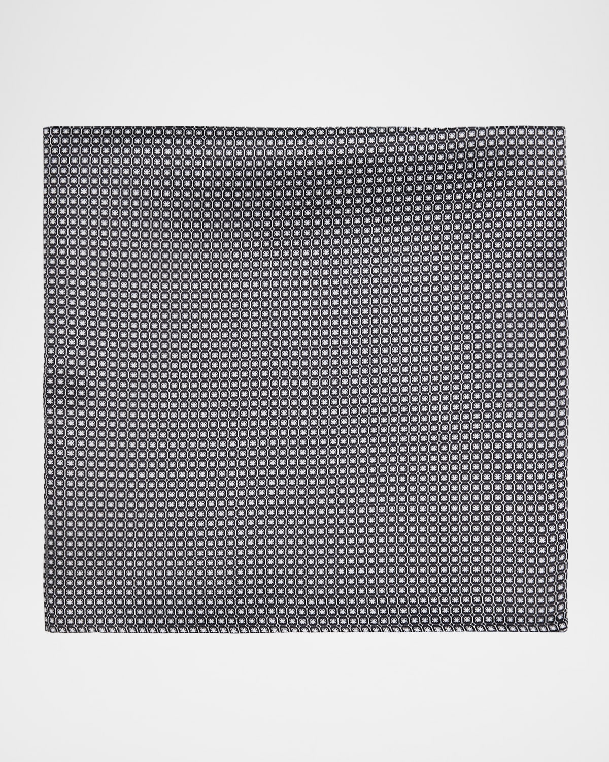 Stefano Ricci Men 's Micro-Geometric Silk Pocket Square | Thumbnail 4 Stefano Ricci Men 's Micro-Geometric Silk Pocket Square | Thumbnail 4