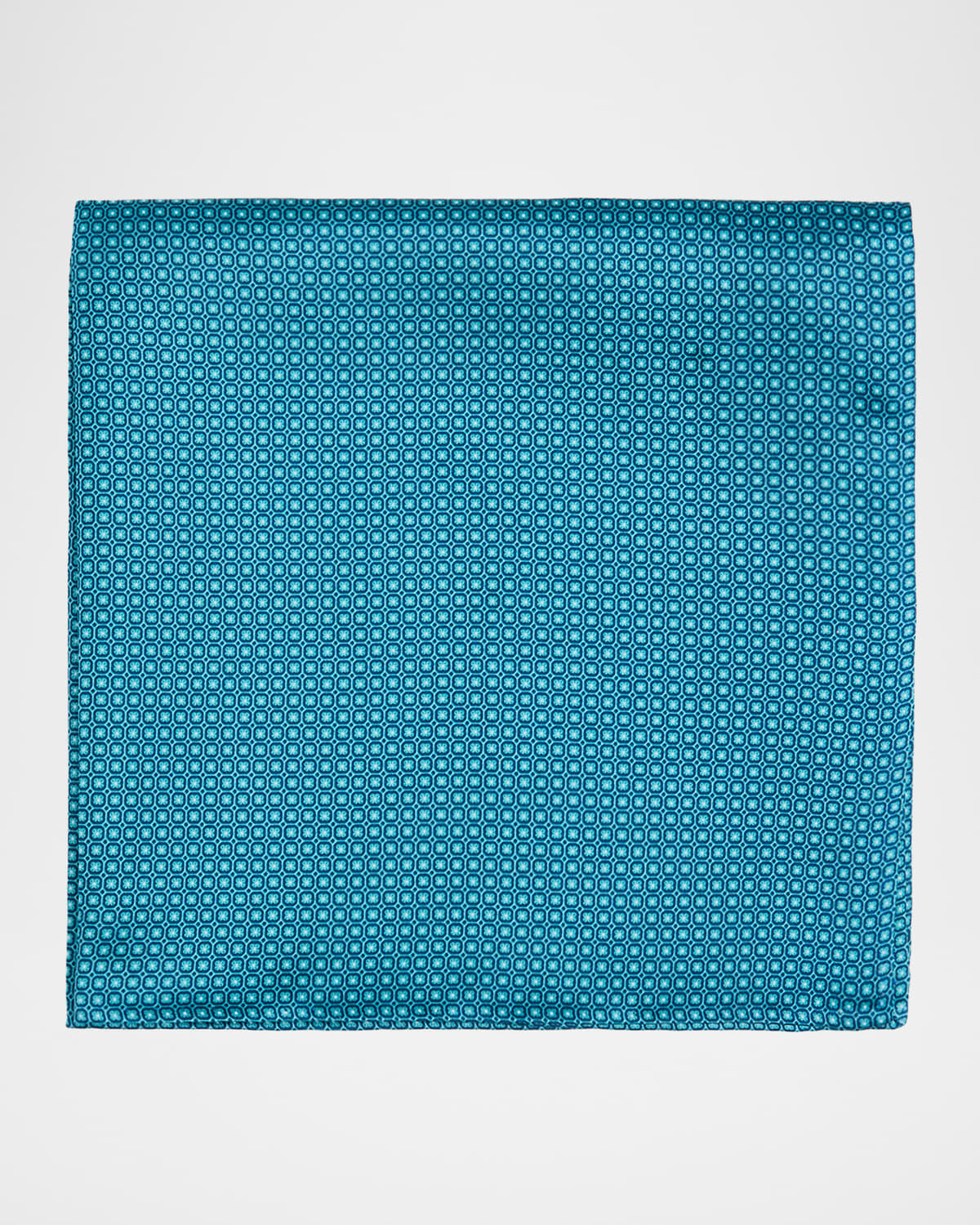 Stefano Ricci Men 's Micro-Geometric Silk Pocket Square | Thumbnail 4 Stefano Ricci Men 's Micro-Geometric Silk Pocket Square | Thumbnail 4