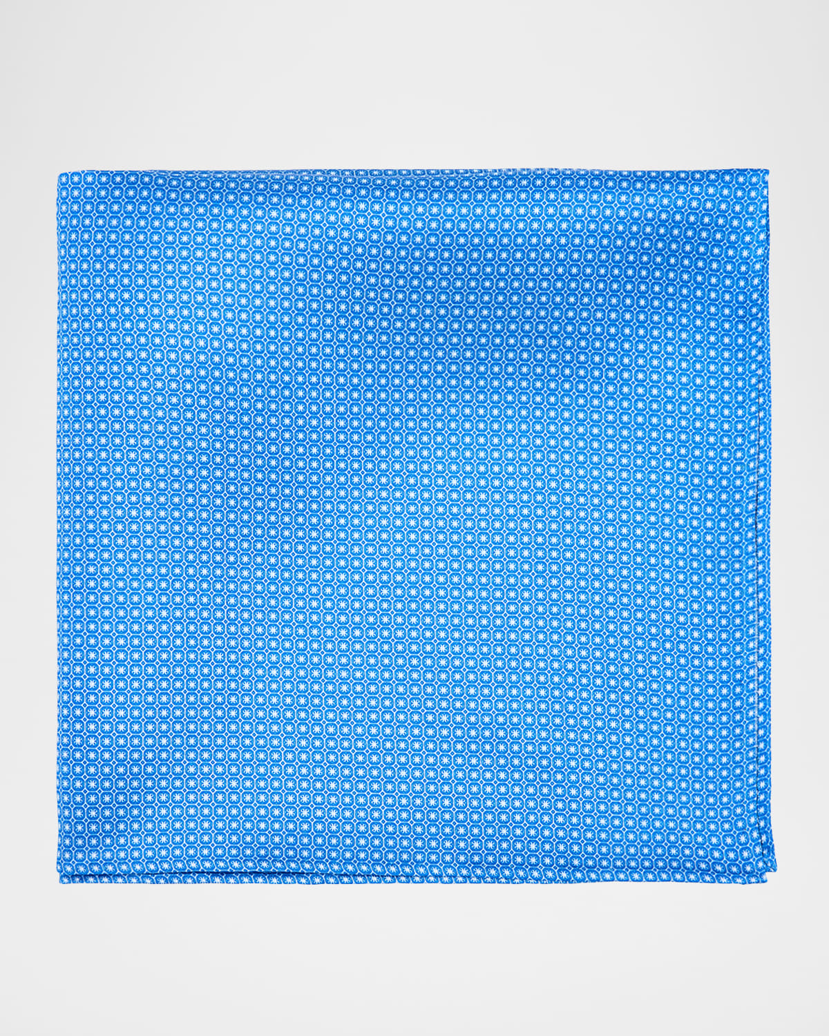 Stefano Ricci Men 's Micro-Geometric Silk Pocket Square | Thumbnail 4 Stefano Ricci Men 's Micro-Geometric Silk Pocket Square | Thumbnail 4