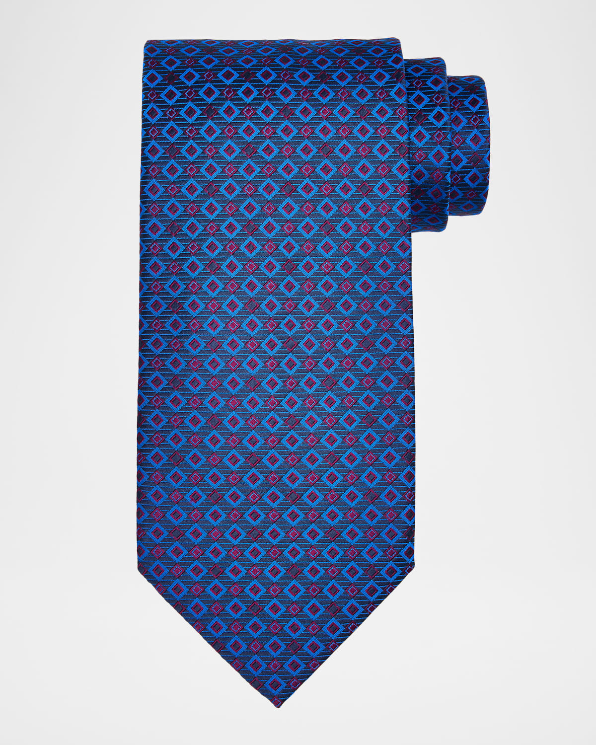 Stefano Ricci Men 's Woven Squares Silk Tie