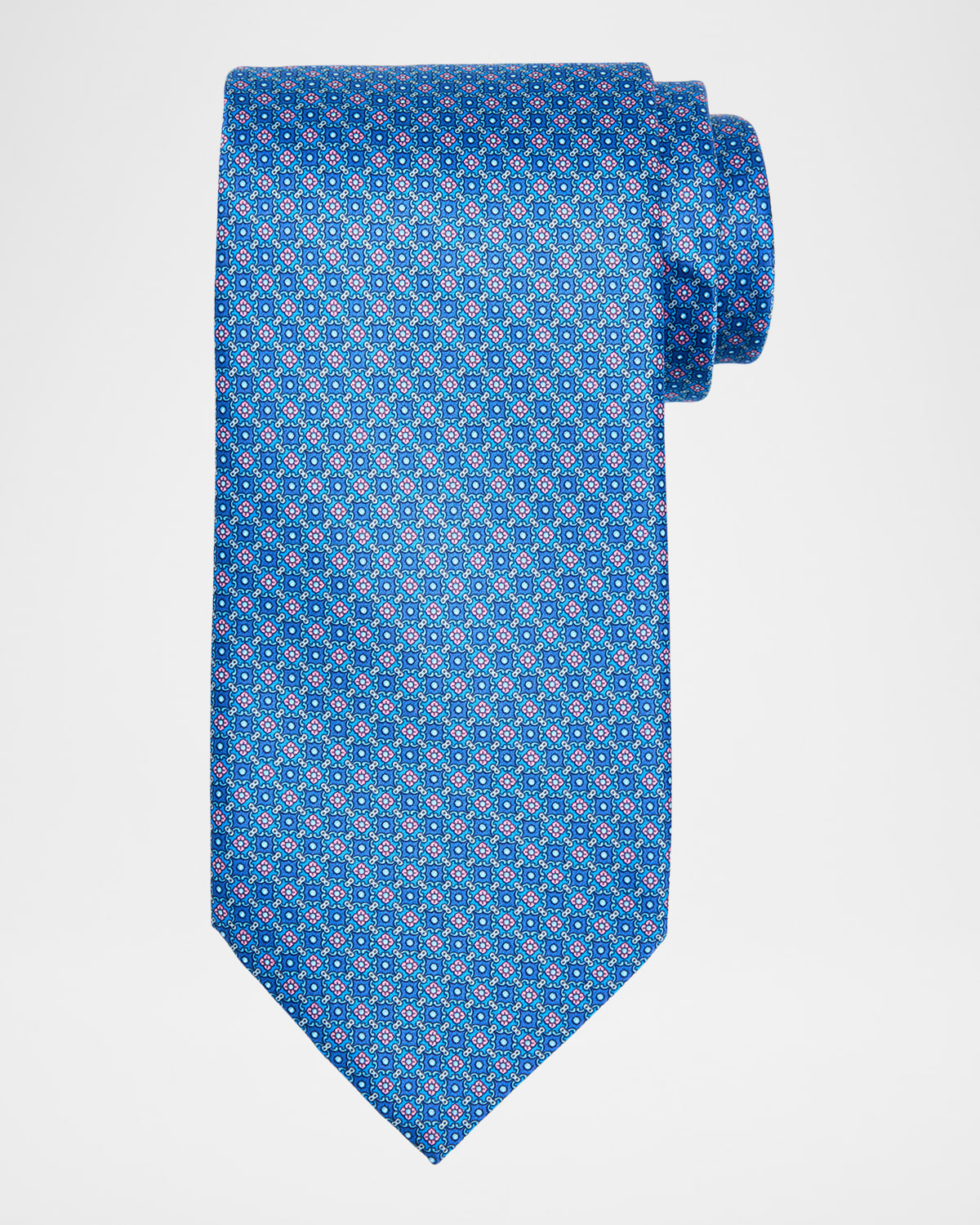 Stefano Ricci Men 's Connected Medallion Silk Tie