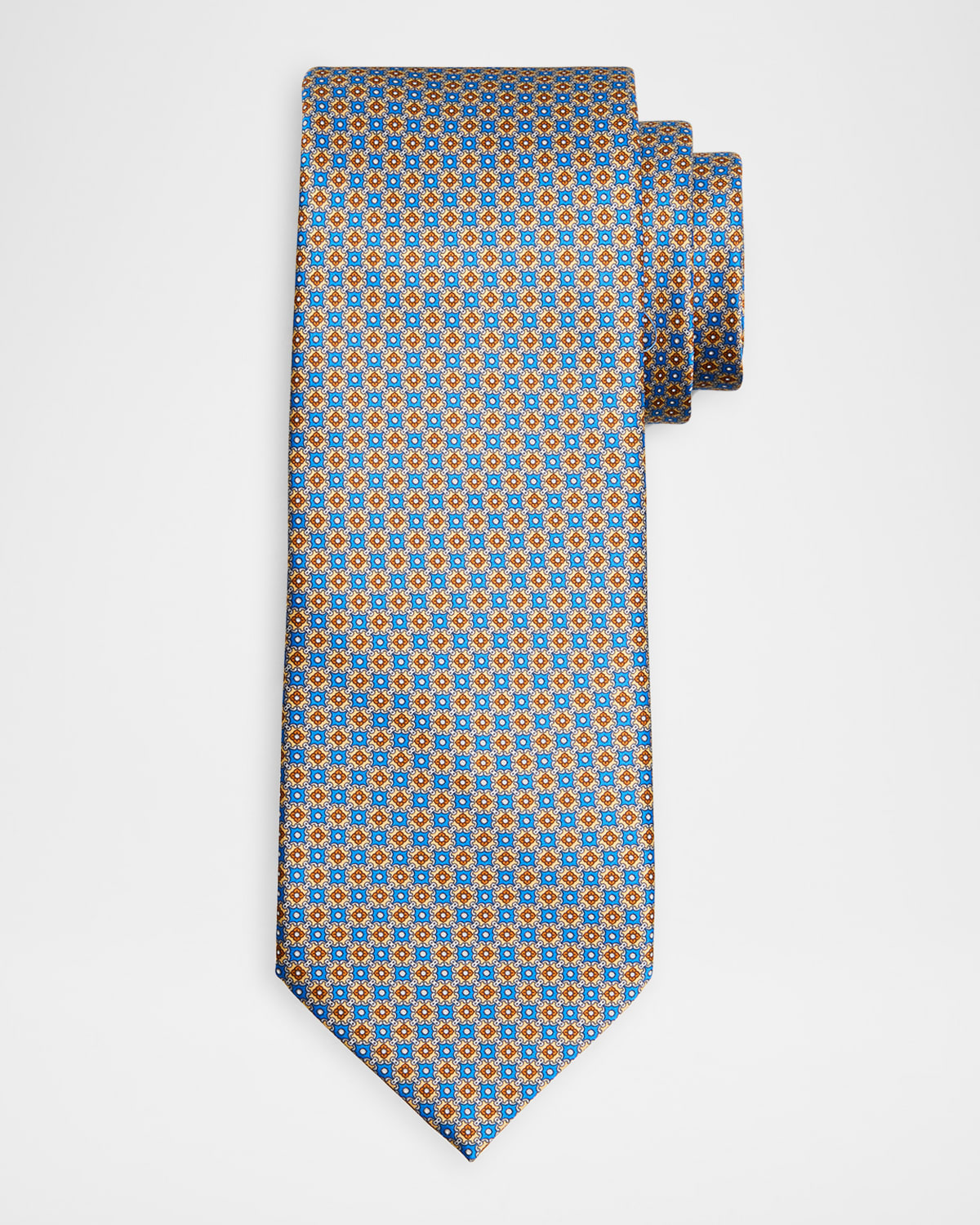 Stefano Ricci Men 's Connected Medallion Silk Tie | Thumbnail 4 Stefano Ricci Men 's Connected Medallion Silk Tie | Thumbnail 4