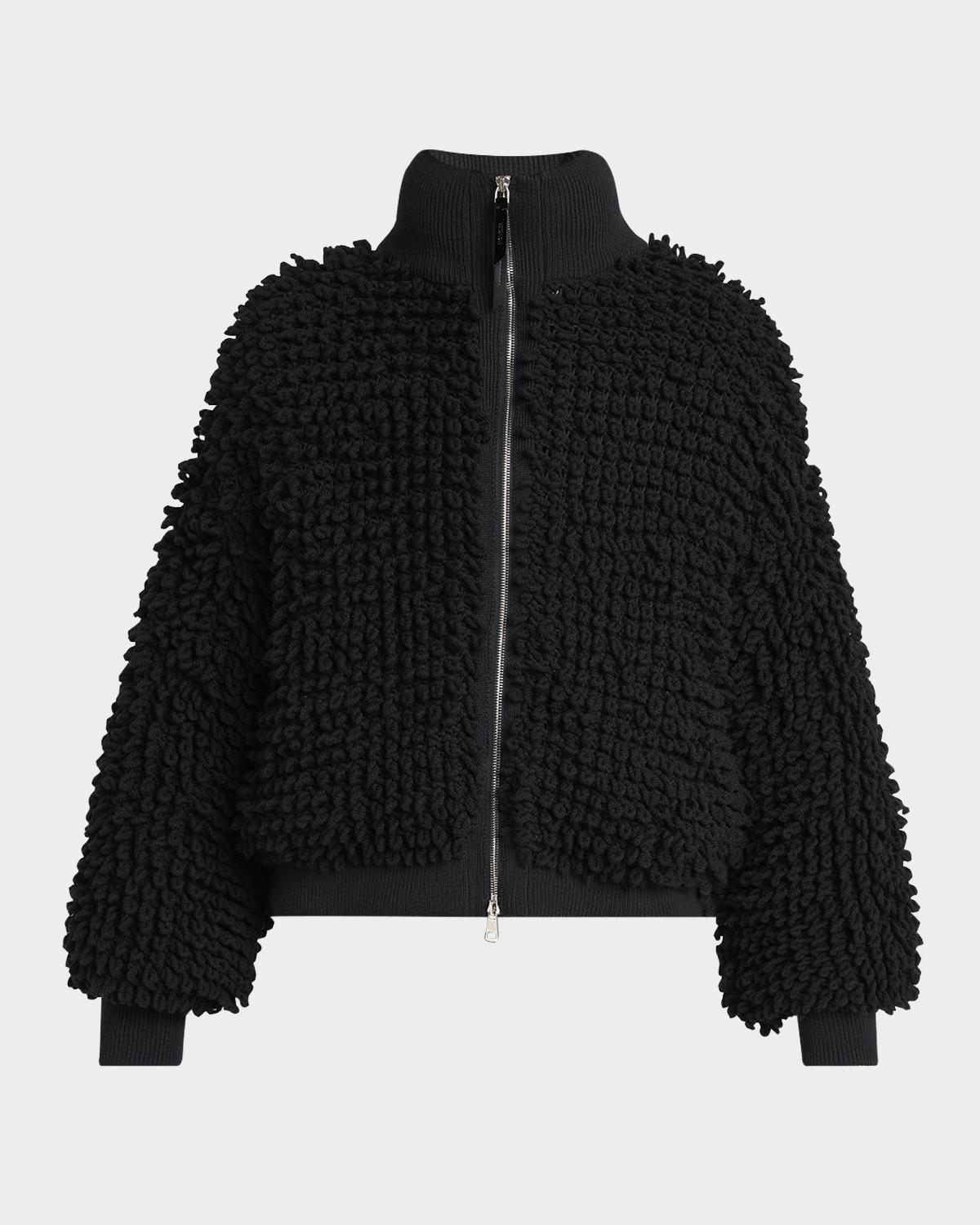 Moncler Genius x EE72 by Edward Enninful Wool Blend Zip-Up Cardigan