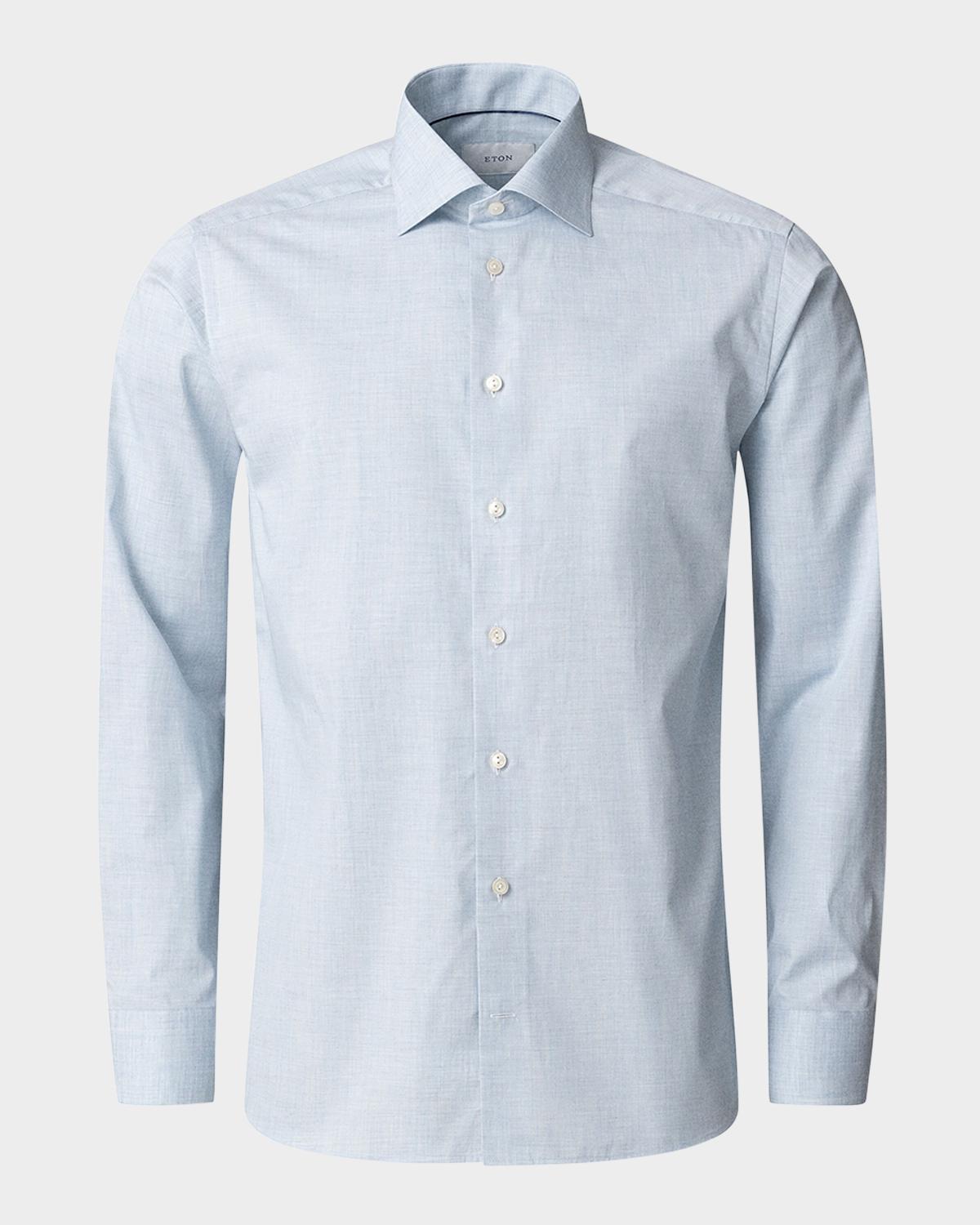 Eton Men's Organic Cotton Twill Slim-Fit Dress Shirt
