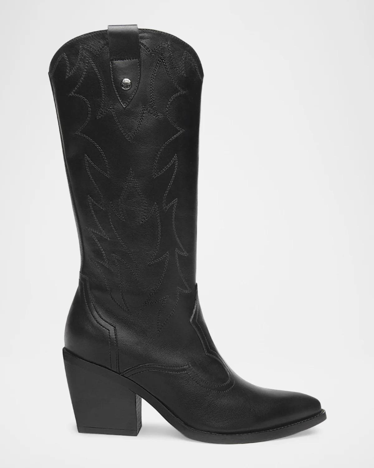 Leather Western Boots