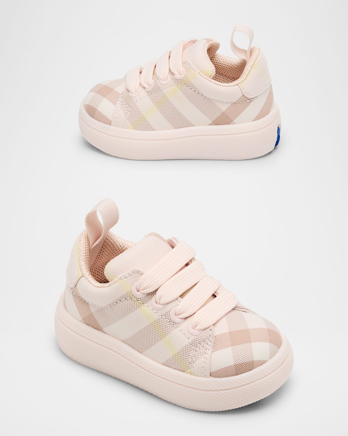 Burberry Girl 's Cambridge Cotton Check Sneakers, Baby