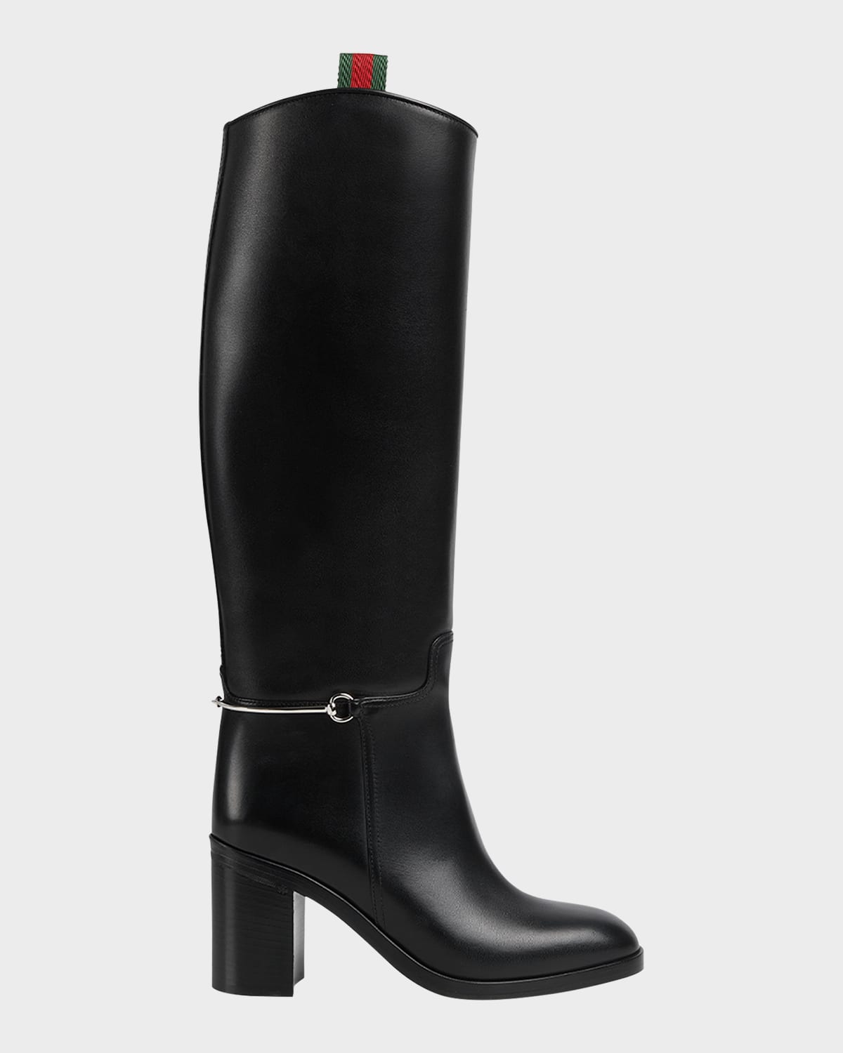 Gucci Marot Leather Charlotte Knee-High Boots
