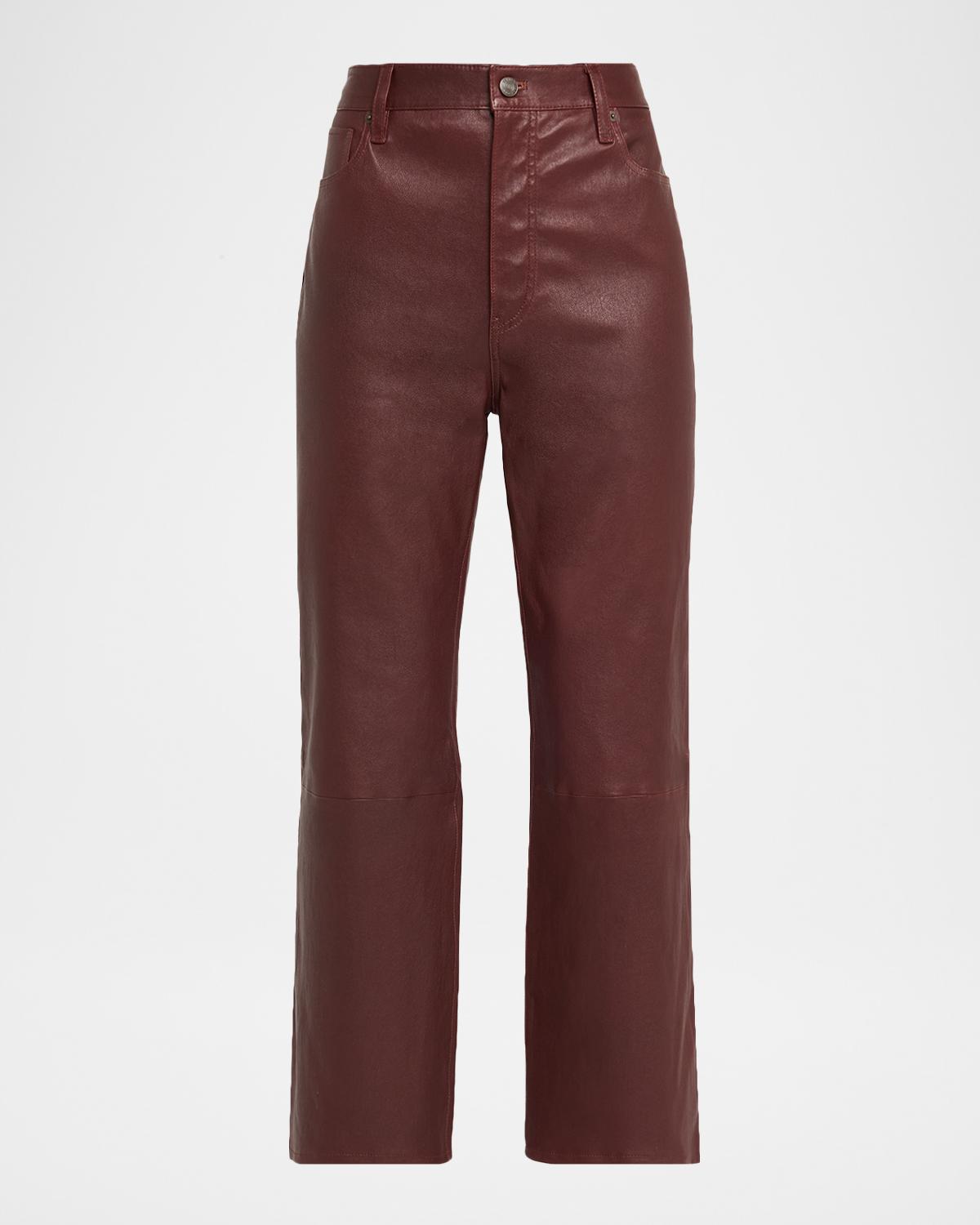 FRAME The Leather Reboot Crop Jeans