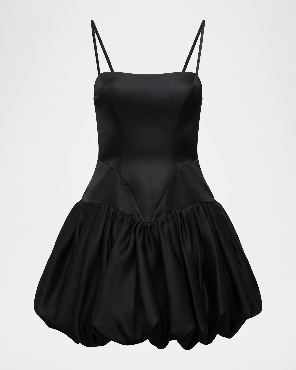 BCBGMAXAZRIA Satin Mini Bubble Dress