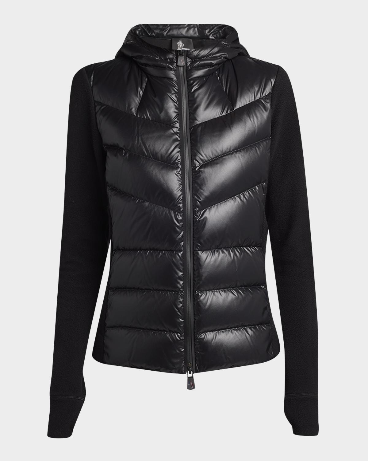 Moncler Grenoble Padded Down Zip-Up Hoodie Cardigan