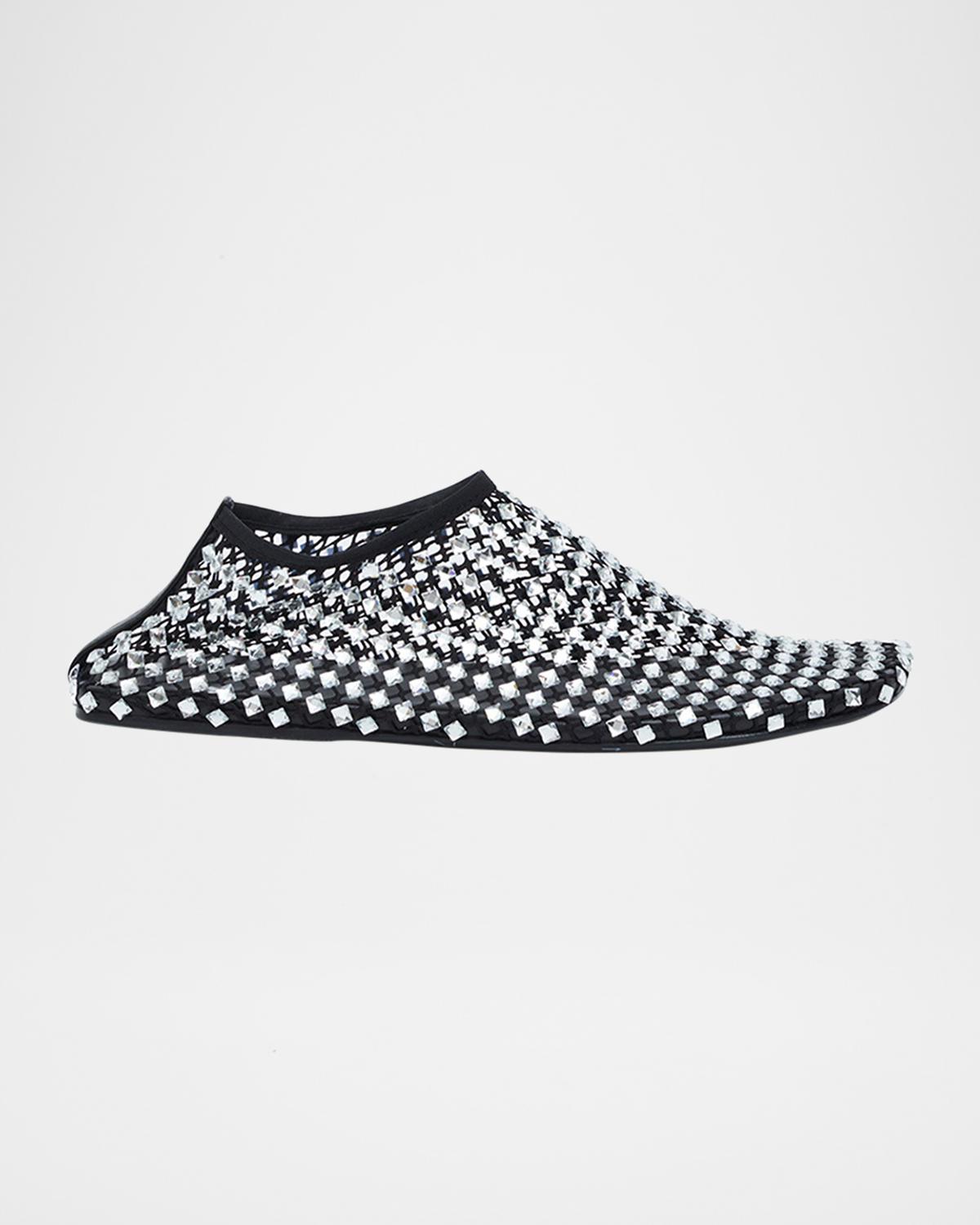 Christopher Esber Minette Bezeled Mesh Ballerina Flats