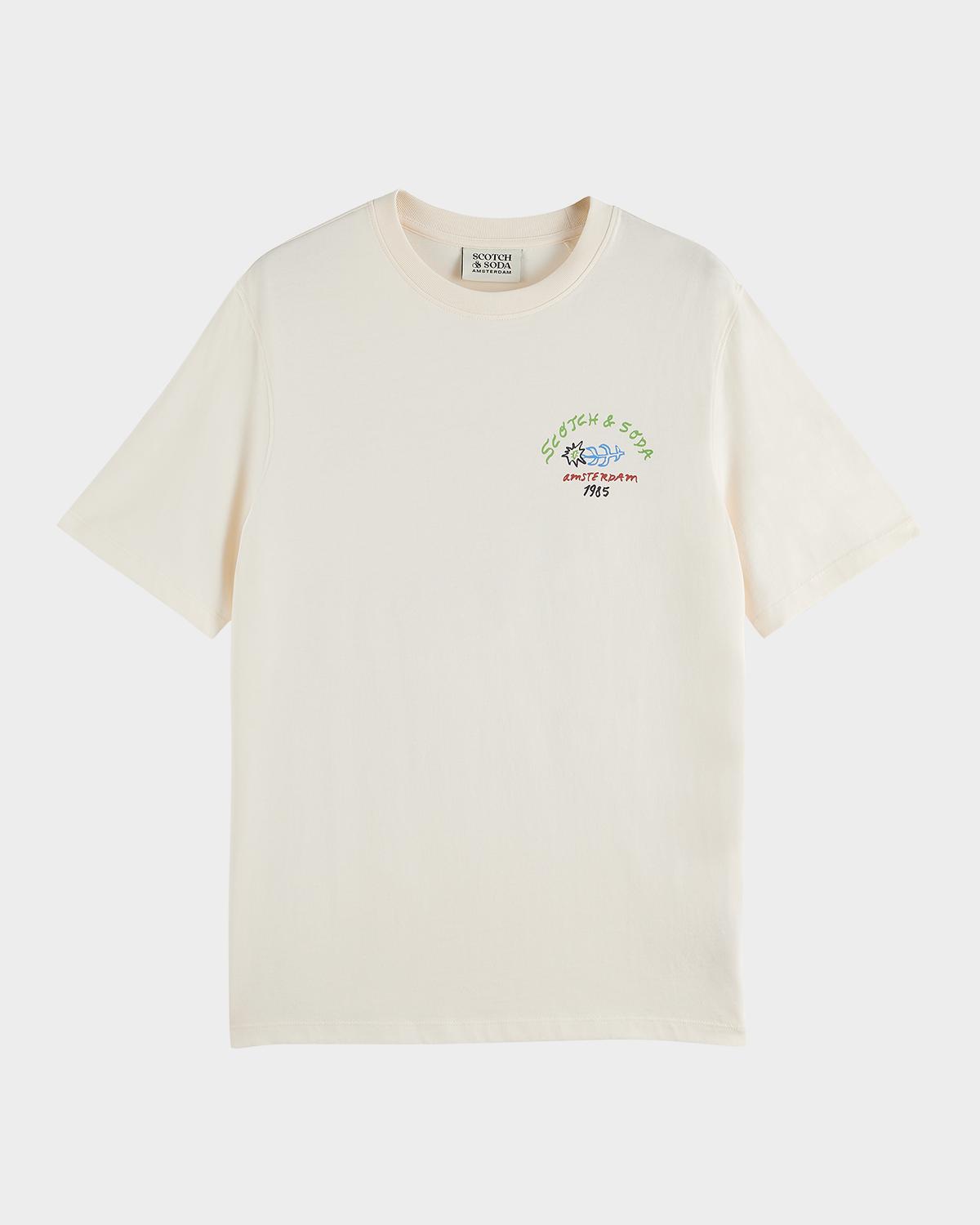Scotch & Soda Men's Graphic Crewneck T-Shirt