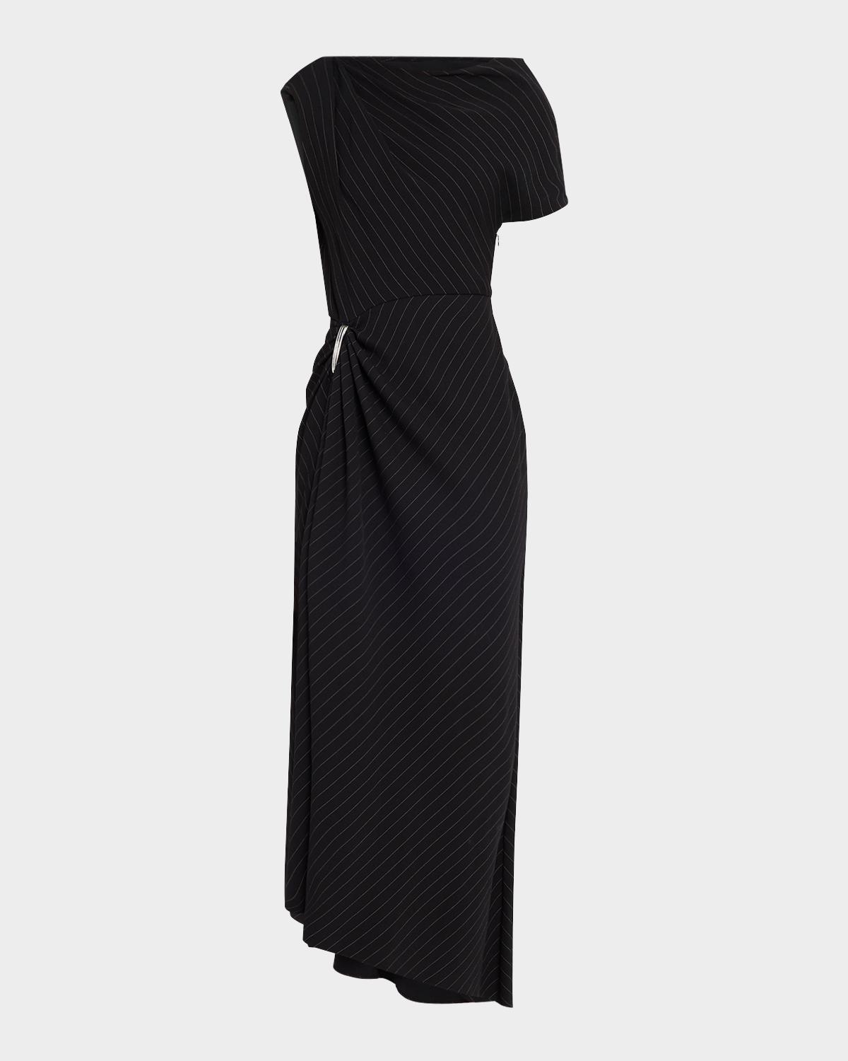 Brandon Maxwell The Lowery Asymmetric Draped Dress