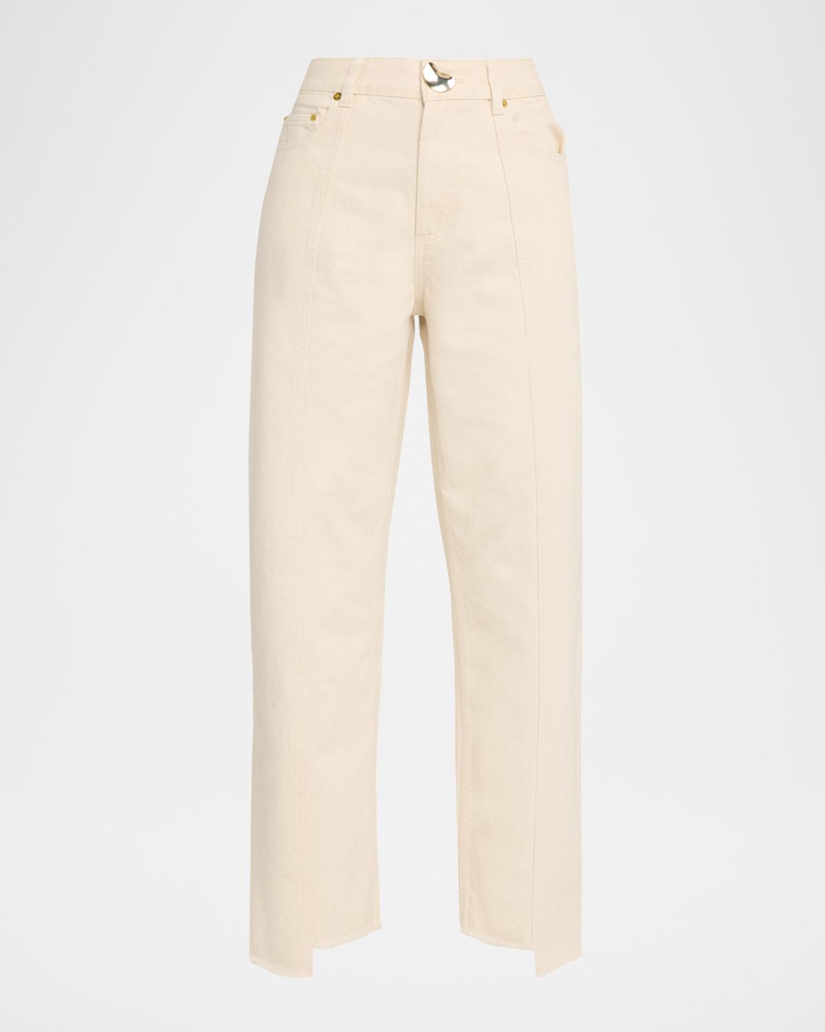 Akyn Studio Sol Asymmetric Straight-Leg Jeans
