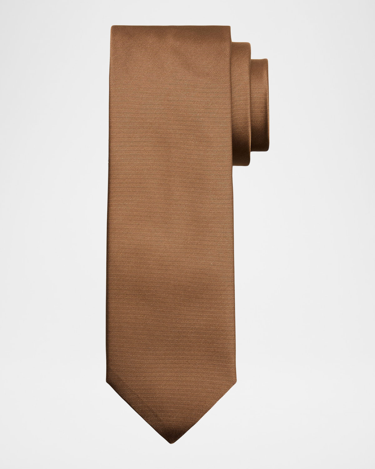 Canali Men 's Solid Silk Twill Tie