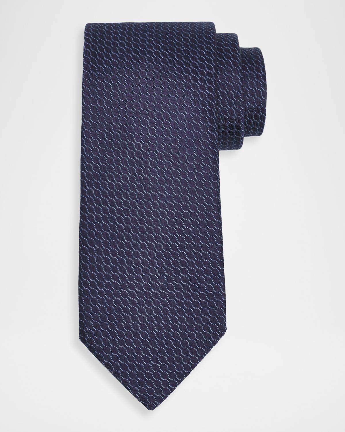 Canali Men's Tonal Jacquard Silk Tie