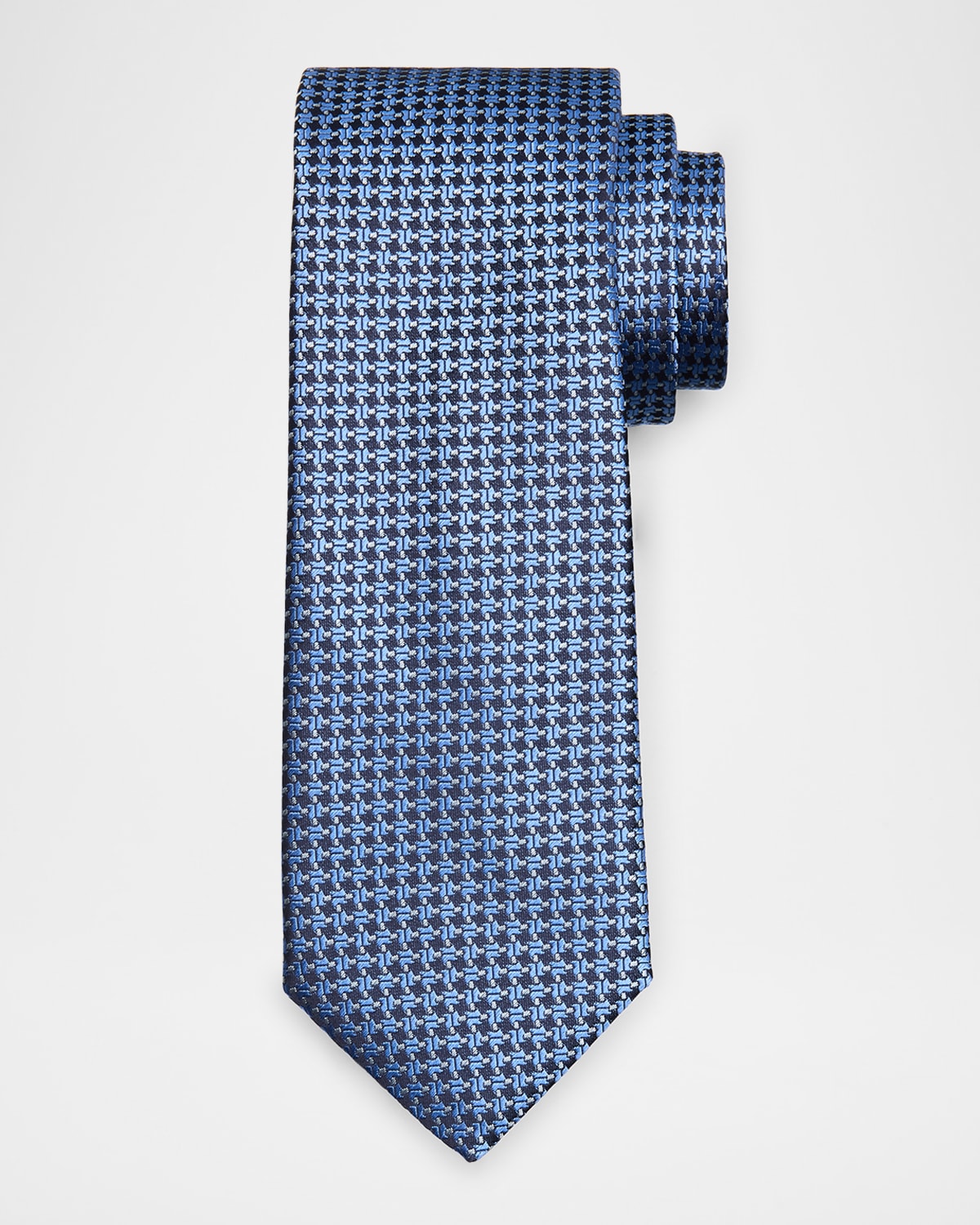Canali Men 's Neat Jacquard Silk Tie