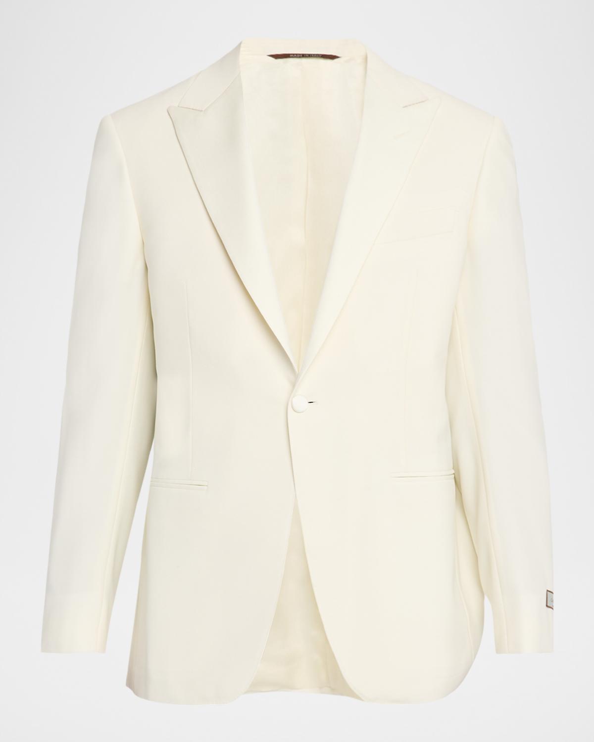 Canali Men's Wool Peak Lapel Dinner Jacket