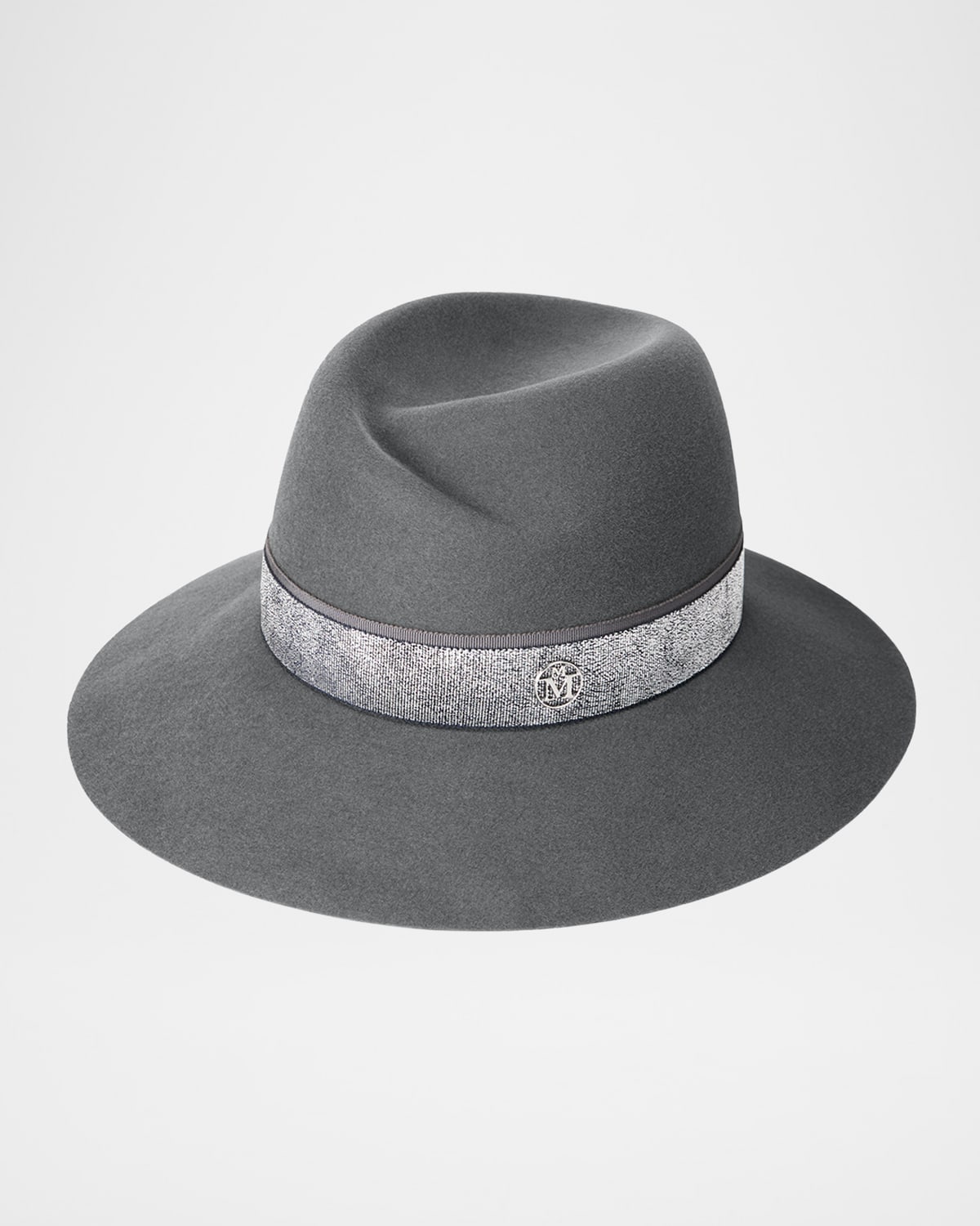 Maison Michel Virginie Fairy Dust Wool Felt Fedora Hat