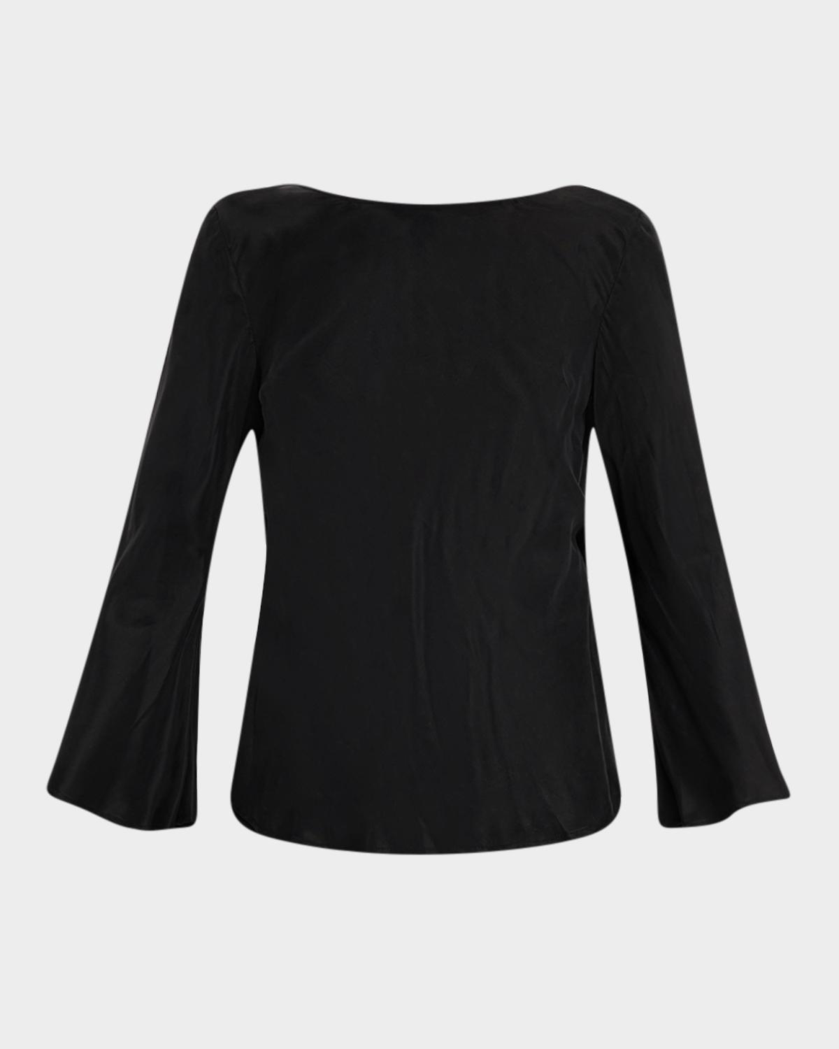 By Malene Birger Laura Backless High-Neck Blouse