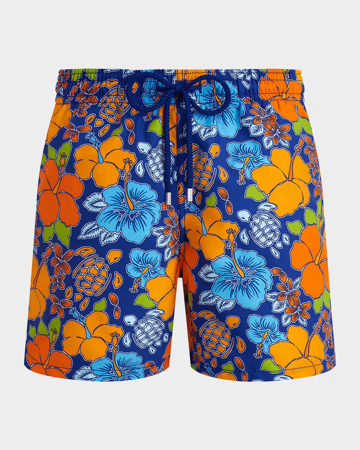 Vilebrequin Men's Tropical Turtle Swim Trunks