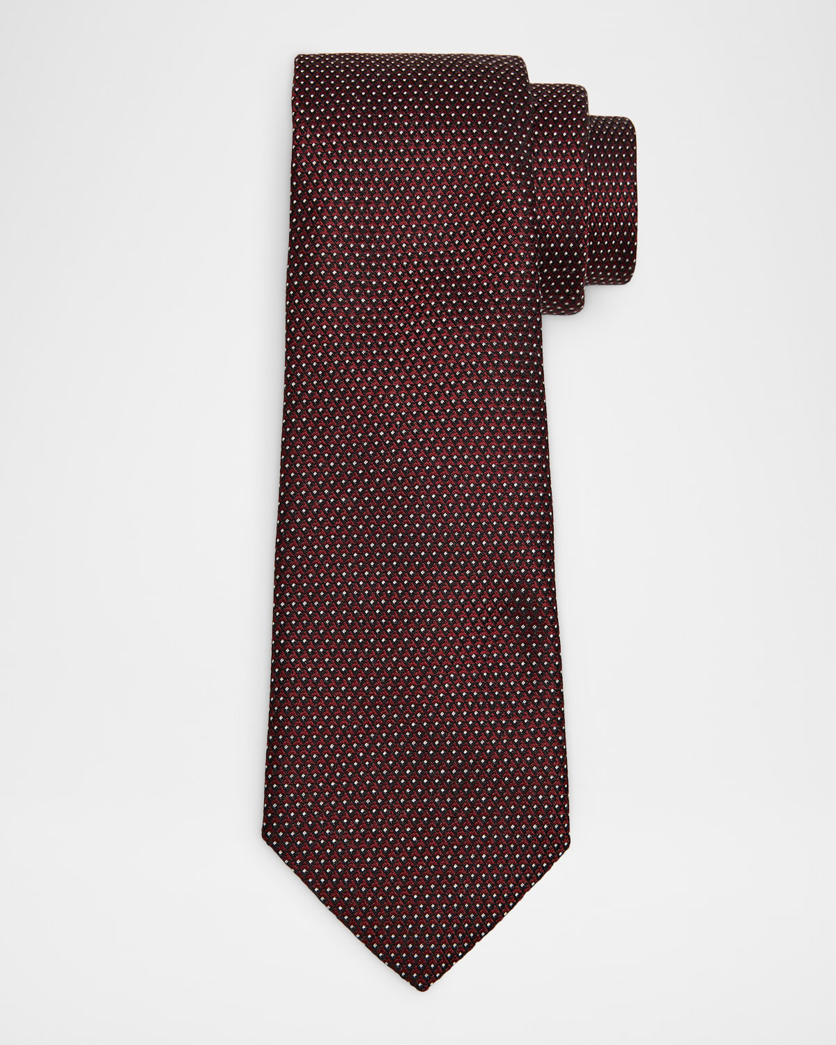 Emporio Armani Men 's Pin-Dot Silk and Viscose Tie | Thumbnail 4 Emporio Armani Men 's Pin-Dot Silk and Viscose Tie | Thumbnail 4