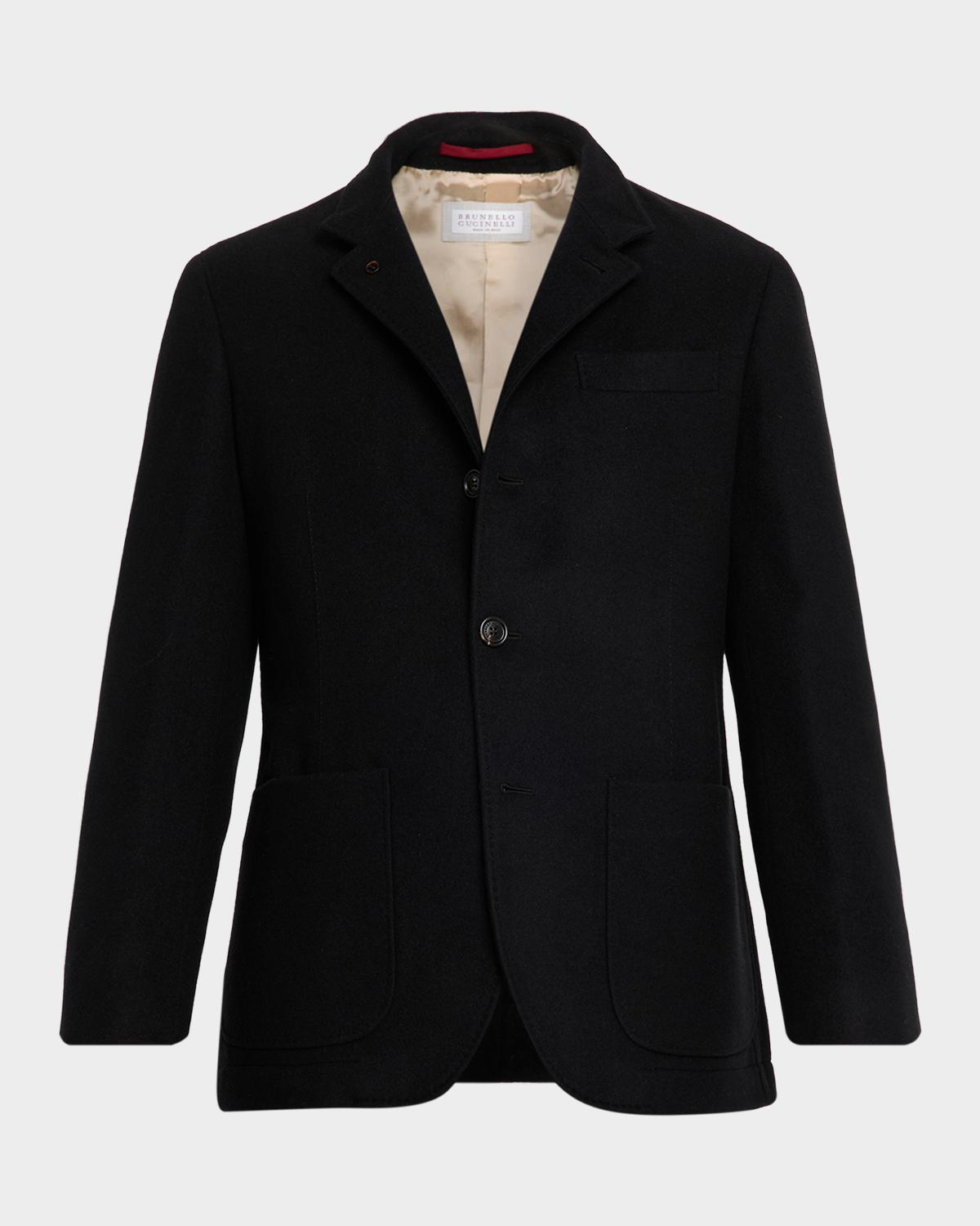 Men & apos;s Cashmere Blazer-Style Coat