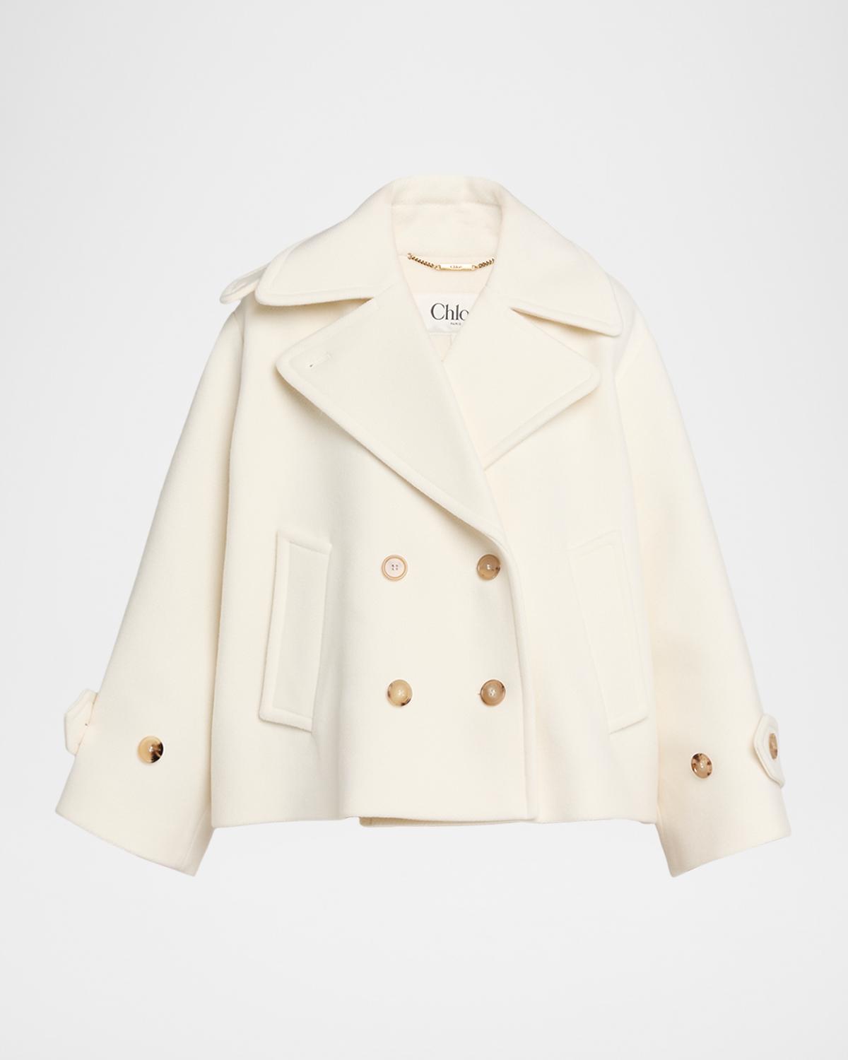 Double-Breasted Wool Peacoat