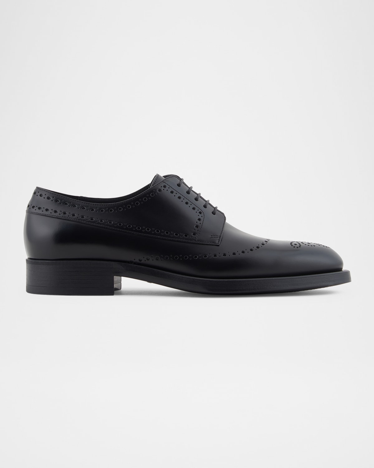 Men & apos;s Leather Brogue Derby Shoes