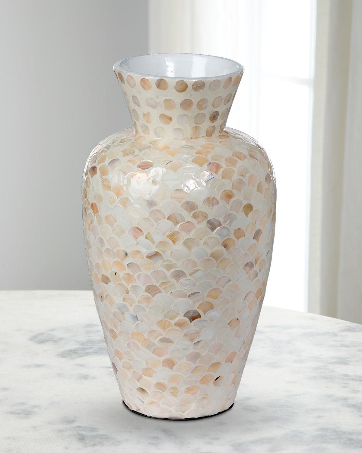 Park Hill Collection Capraia Coast Mother-of-Pearl Mosaic Vase | Thumbnail 3