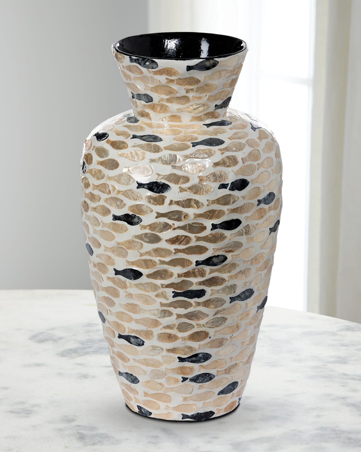 Park Hill Collection Capraia Coast Capiz Fish Vase | Thumbnail 3