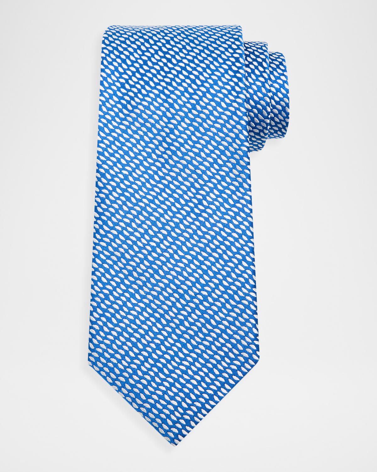 Charvet Men's Mini Triangles Silk Tie