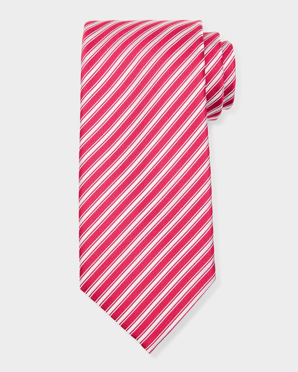 Charvet Men's Silk Multi-Stripe Tie