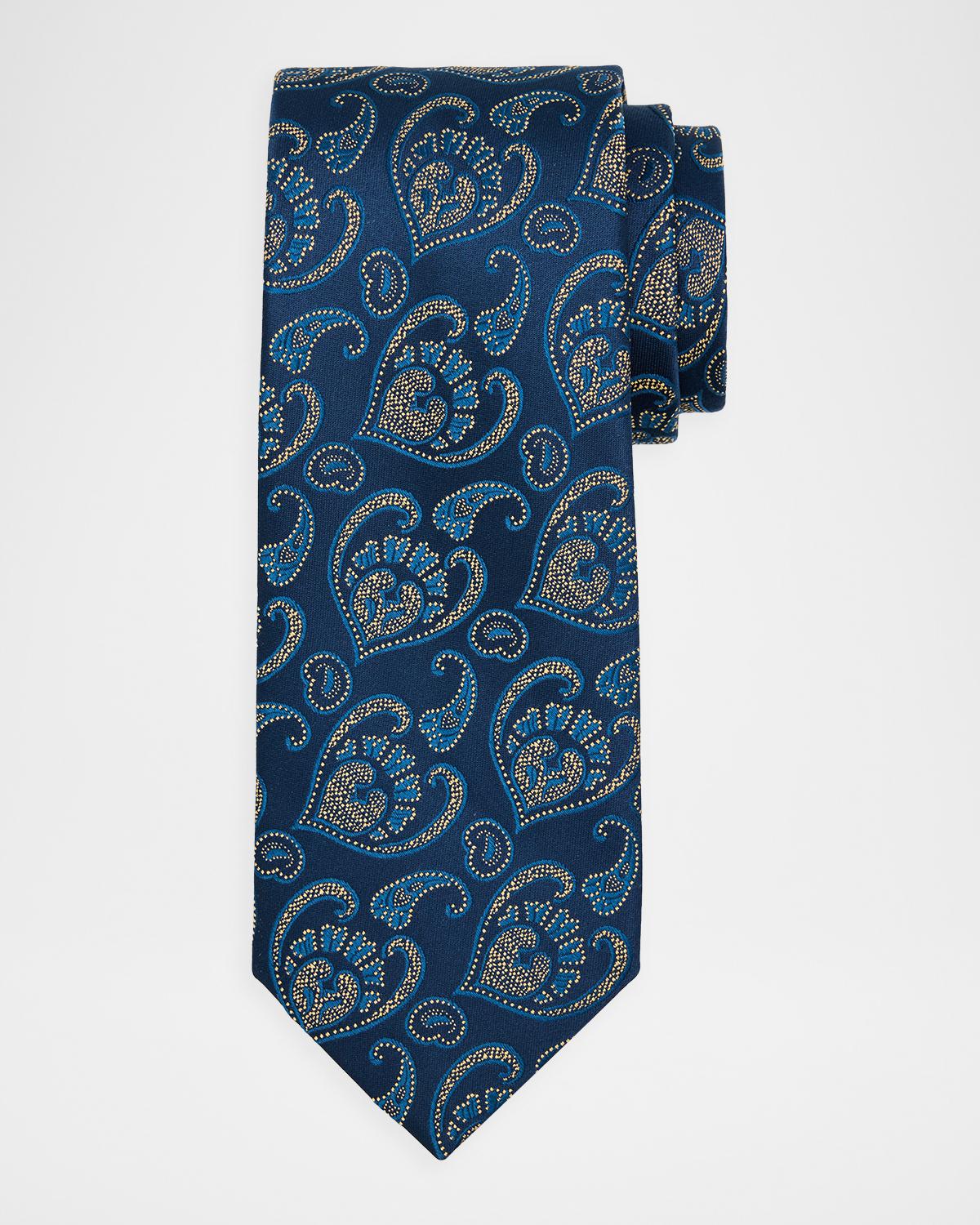 Charvet Men's Paisley Woven Silk Tie
