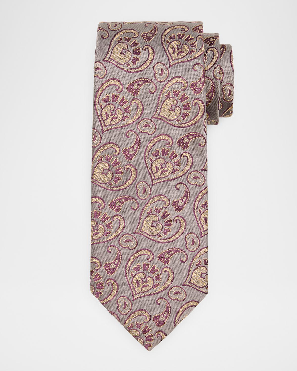 Charvet Men's Paisley Woven Silk Tie
