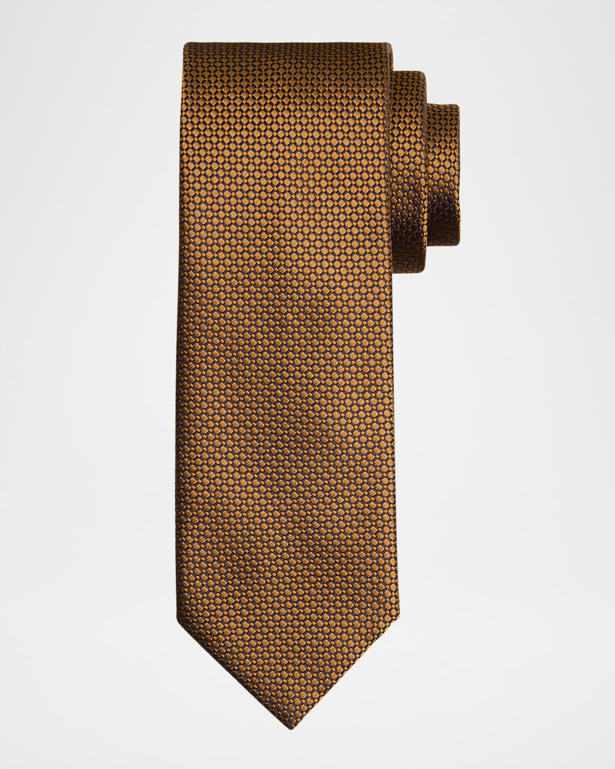 Brioni Men 's Tonal Oval Jacquard Silk Tie