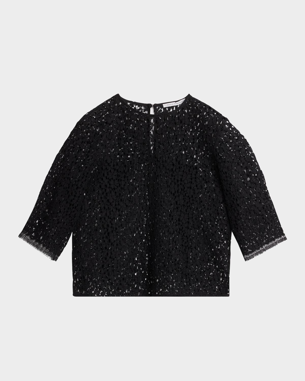 MARIA MCMANUS Lace Short-Sleeve T-Shirt