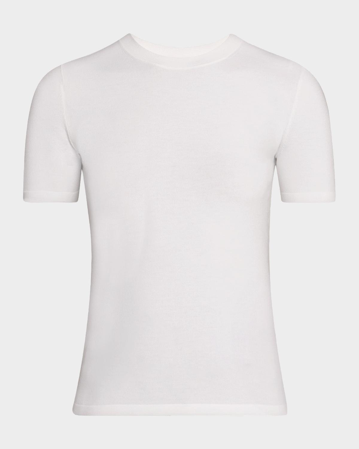 Michael Kors Collection Stretch Viscose Short-Sleeve Sweater