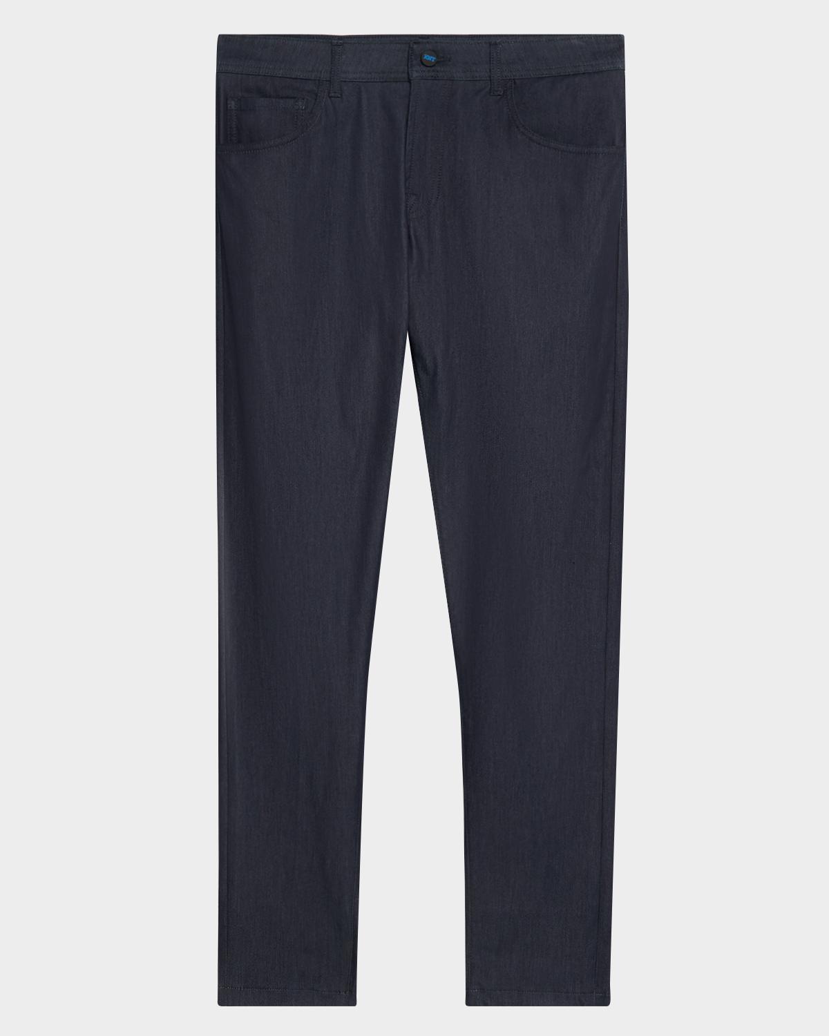 KNT Men's Dark-Wash Denim Slim Fit Stretch Jeans