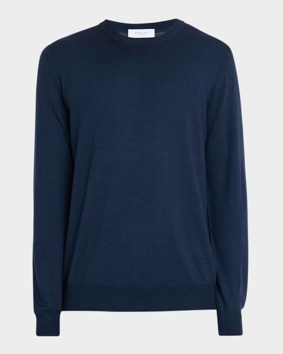Boglioli Men's Wool Knit Classic-Fit Crewneck Sweater